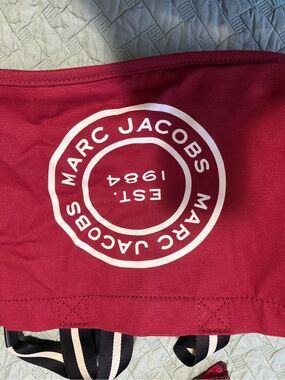 Marc Jacobs Hot Pink Canvas Tote with White Logo